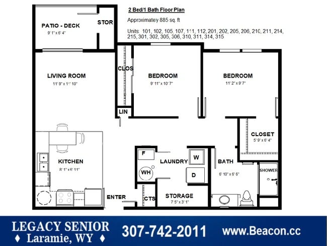 Floorplan - Legacy Senior Residences