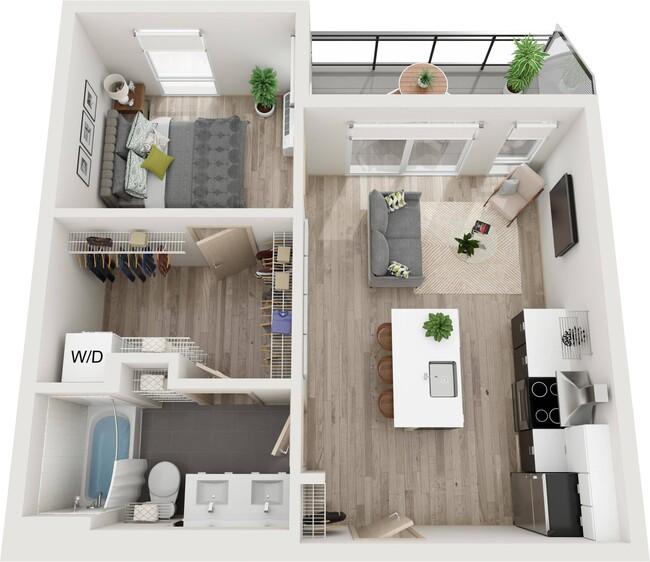 Floor Plan U - Ox-Op Apartments