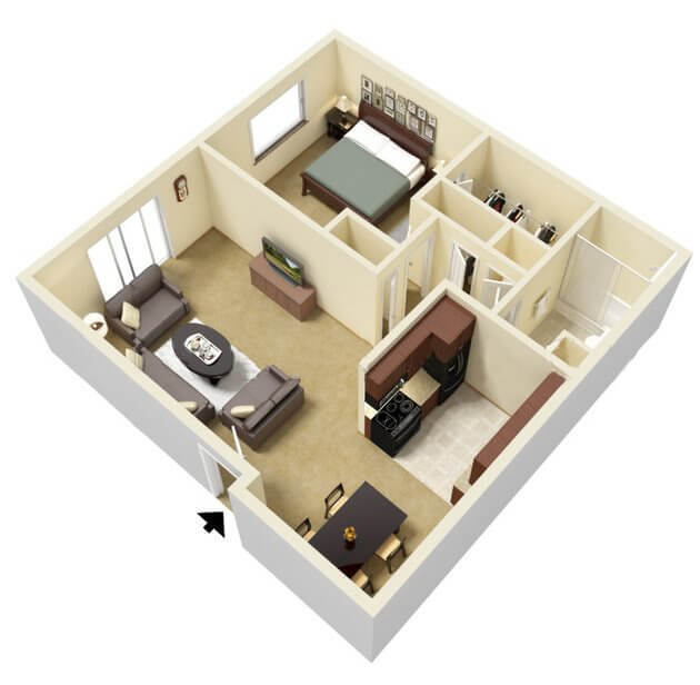 Floorplan - Mt. Carmel Village Apartments