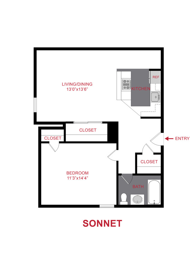 Floorplan - Poets Row