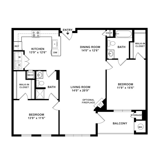 Floorplan - The Elms at Shannon's Glen