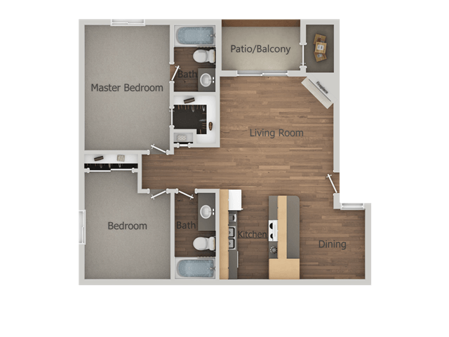 Floorplan - Glen Oaks Apartments