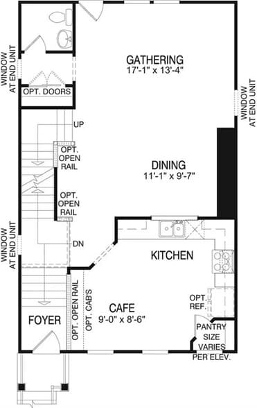 Second Floor - Floor plans are correct to scale but reversed - 1736 Beacon Ln