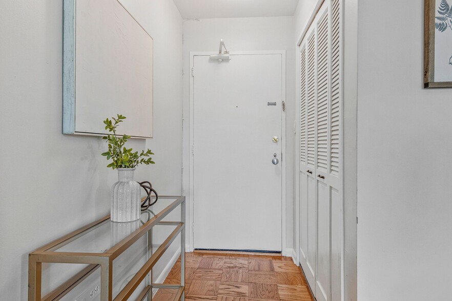 Foyer with front hall closet - 2939 Van Ness St NW