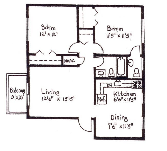 2BR with Balcony - Waterglen Apartments
