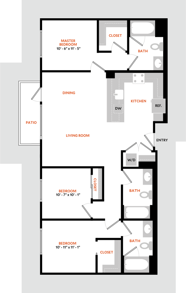 Floorplan - Hiro Apartments