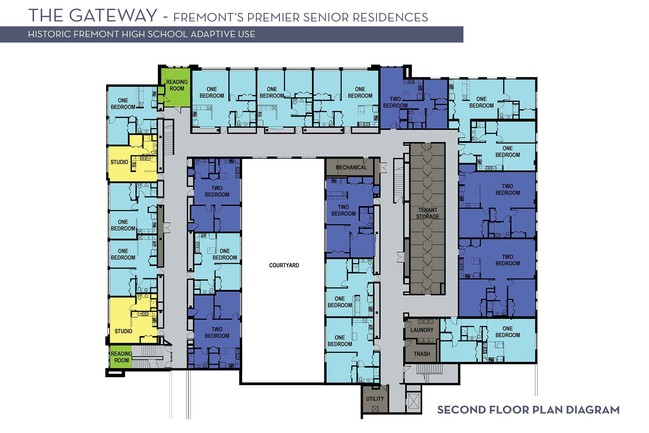 2nd Floor Plan - The Gateway Senior Apartments