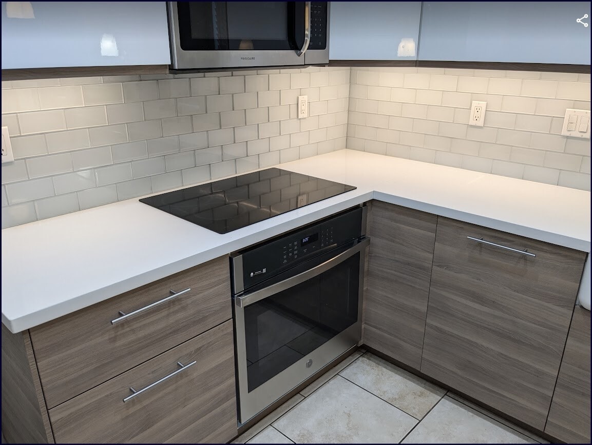 Induction stove and newer oven - 11076 Brentwood Dr