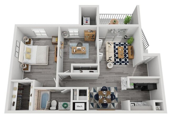 Floorplan - Villa Luna Apartments