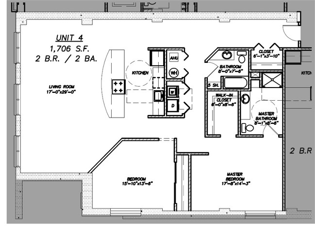 Floor Plan - Condo 504 - Lofts at Kalamazoo City Centre