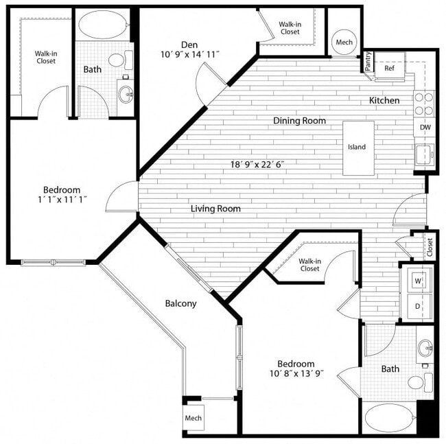 Floorplan - Rhode Island Row