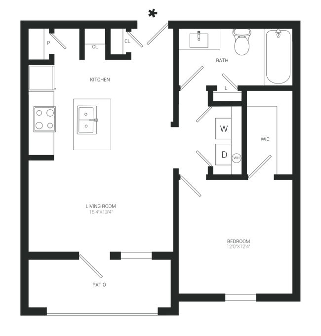 Floorplan - Gray Branch Apartments