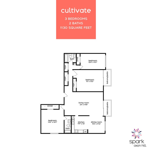 Floorplan - Spark Oxon Hill