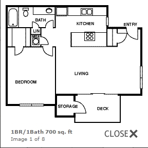 1BR/1BA - Foxcroft Apartments