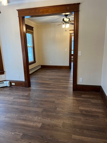 Dining room looking toward living room - 8 Grove St