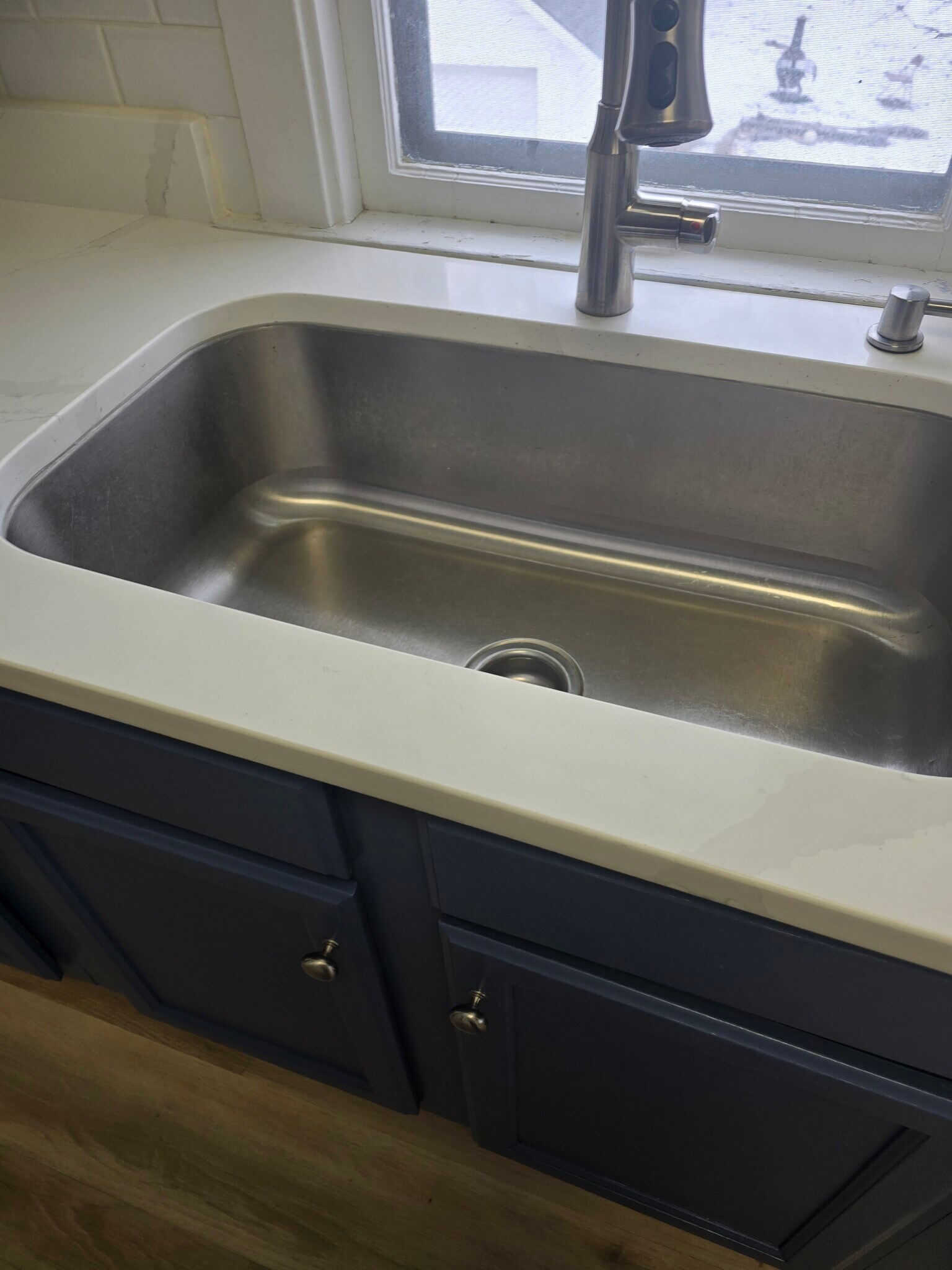 New sink and quartz countertops - 515 Houston St