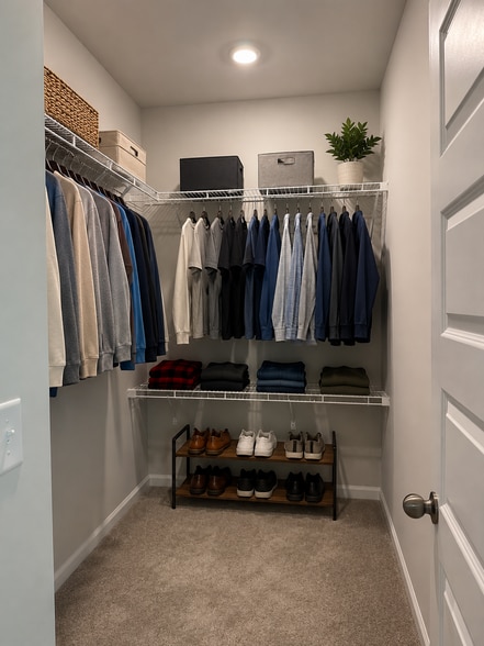 Master Closet Staged - 431 Falling Leaf Loop