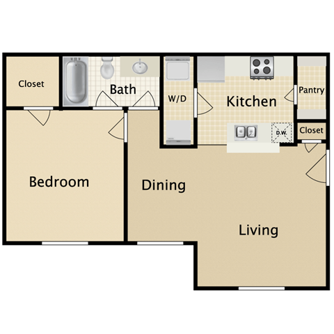 Floorplan - Villas of Sorrento Apartments