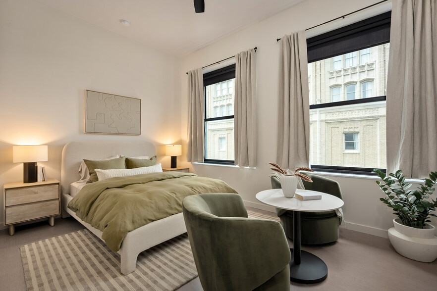 The living space of The Cameo at Midland Lofts - Midland Lofts