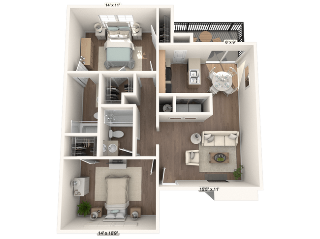 Floorplan - The Sage at 1955