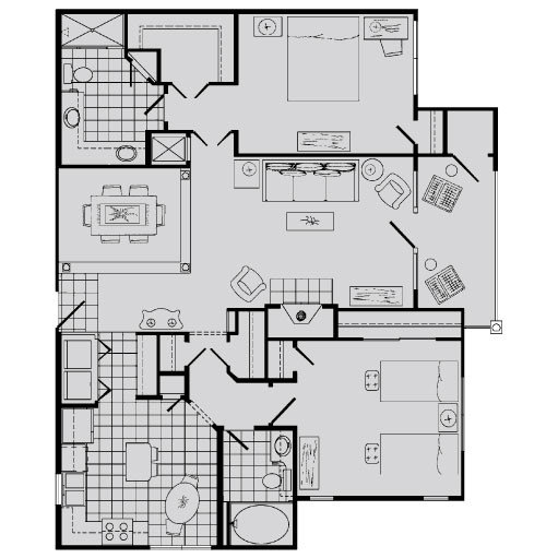 Floorplan - Rockledge Oaks Apartments