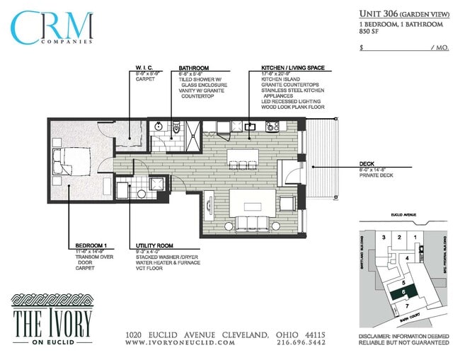 Floorplan - Ivory on Euclid