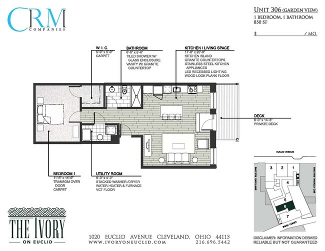 Floorplan - The Ivory on Euclid