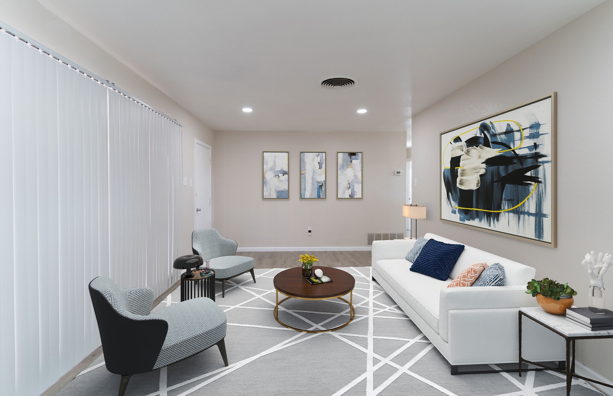 Virtual Staging_living room - 4228 Dawn Ave
