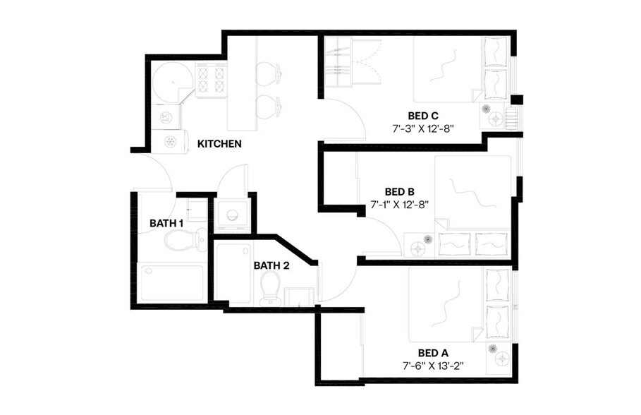 Building Photo - Private bedroom in 3 bed/2 bath Home