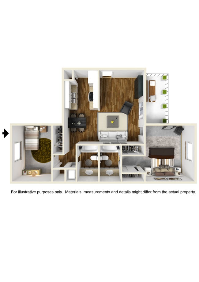 2x2 Floorplan - Country Haven