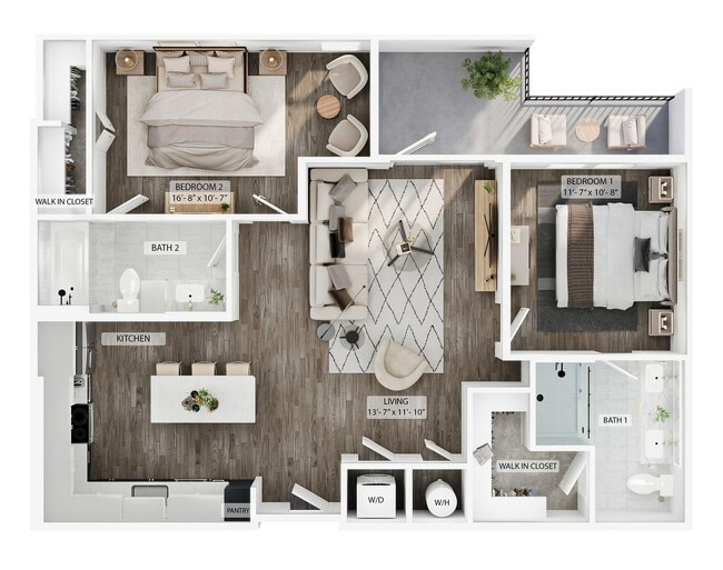 2BR/2BA - B1 - The Mercury