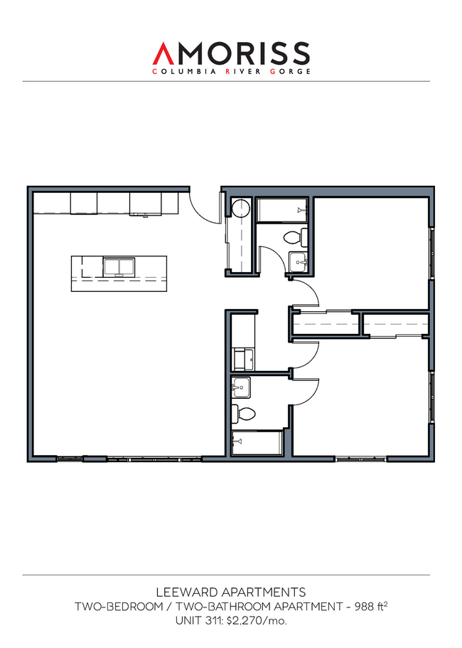 Floorplan - Leeward Apartments