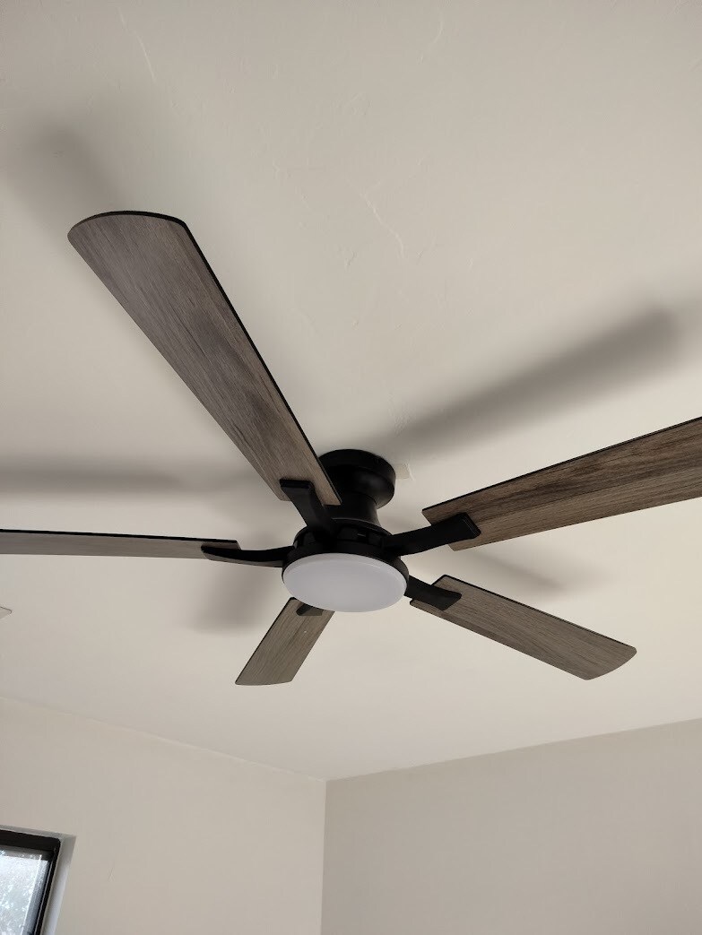 New wood ceiling fans - 8396 E Stevens Dr