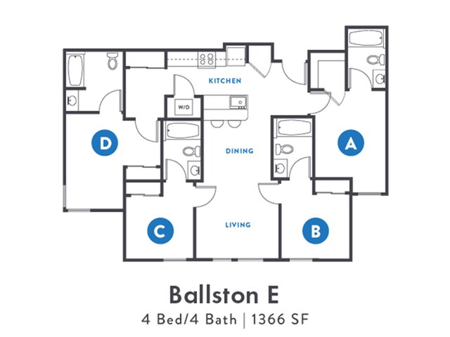 Ballston E 4x4 1366 SF - Block 75