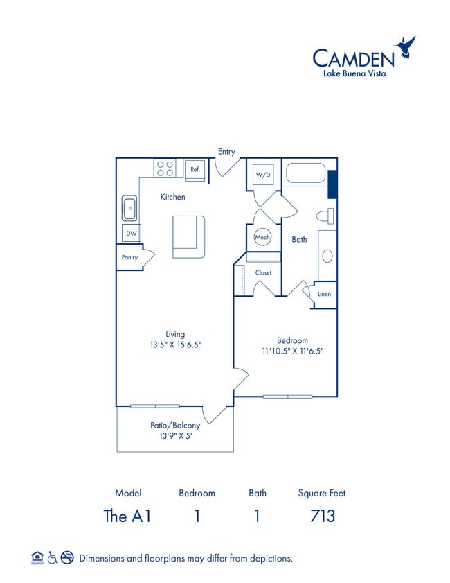Floorplan - Camden Lake Buena Vista