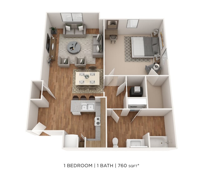 Floorplan - The Marquis at the Woods Apartment Homes