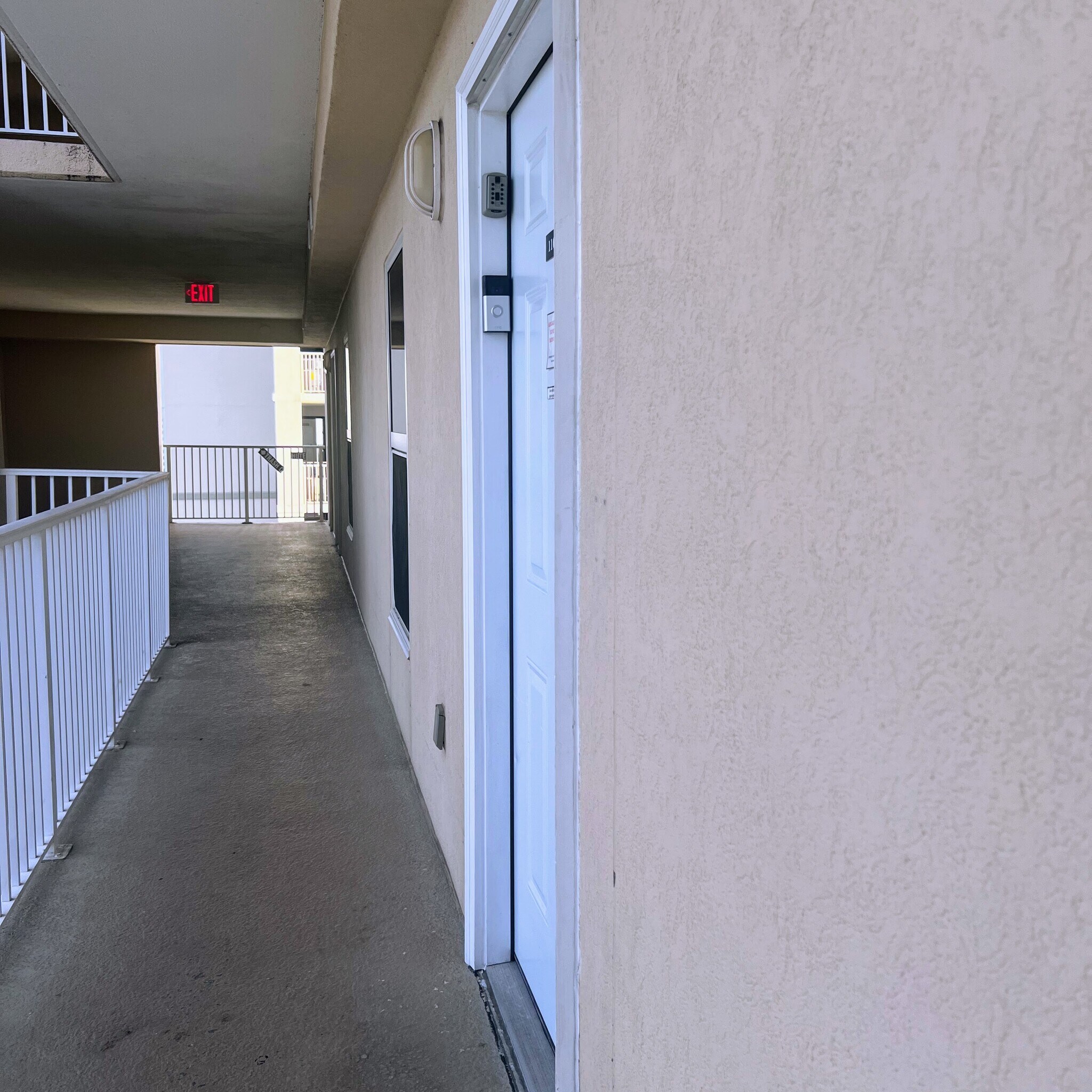 Ring doorbell by door frame for security - 10625 Front Beach Rd