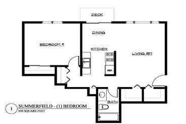 1 Bedroom - Summerfield Apartments