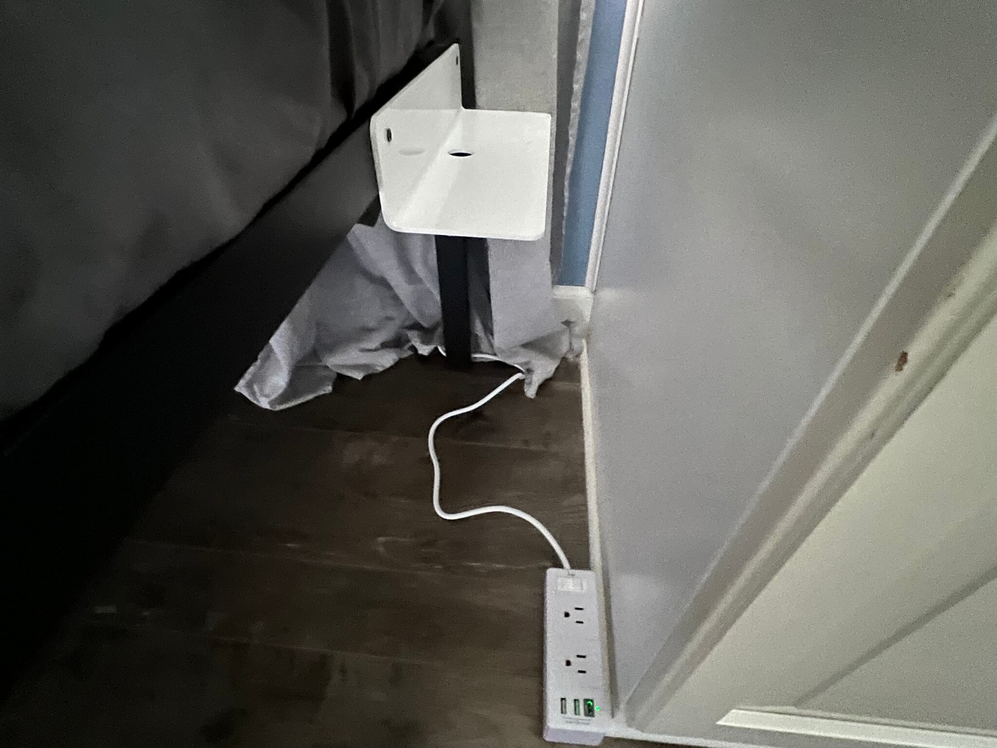 Small shelves are attached to each side of the bed for phone or drink placement. - 908 Lake Rd