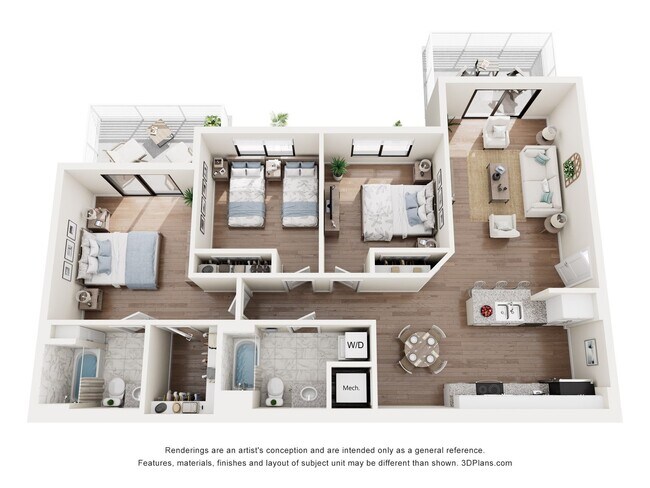 Floorplan - Gateway Luxury Apartments