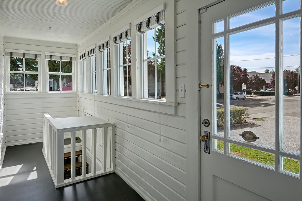 Back porch and inside entry to basement - 5403 Maynard Ave S