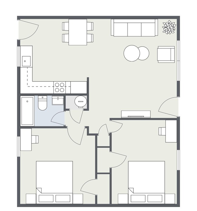 Floorplan - Newly Renovated Flats & Townhomes in the H...