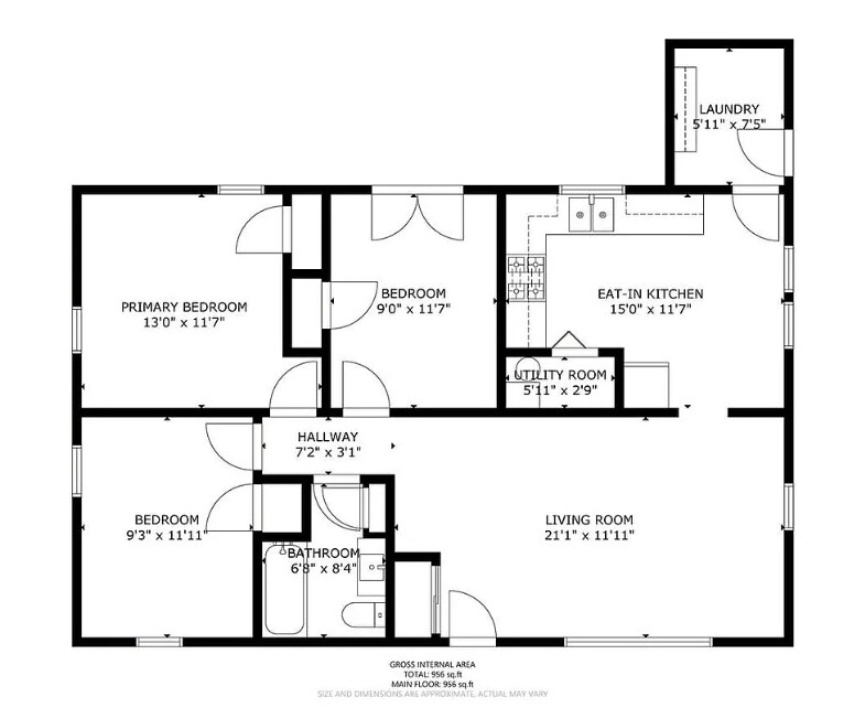 Floor Plan - 3818 Oakleigh Dr