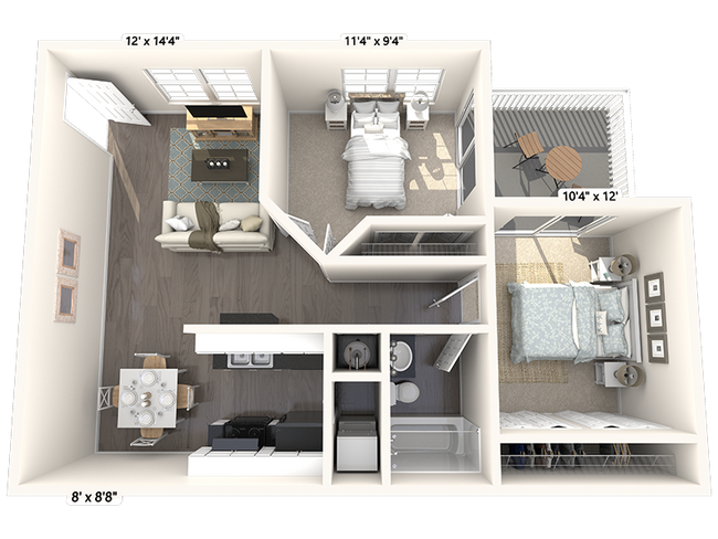 Floorplan - Promenade at Summer Trace Apartments