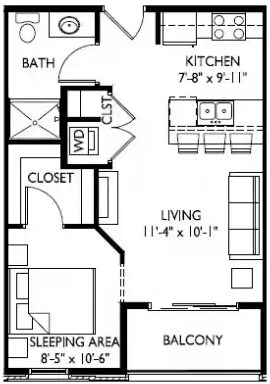 Floorplan - Hoff Mall and Hoff Apartments