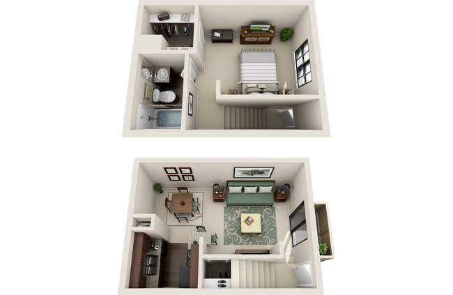 Cypress 1x1 - Timber Run Apartments
