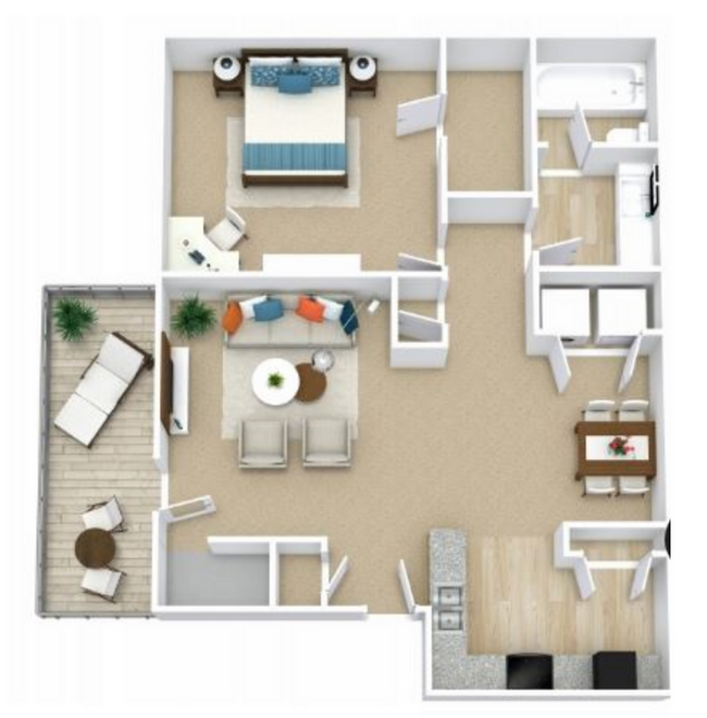 Floorplan - Porterwood Apartments