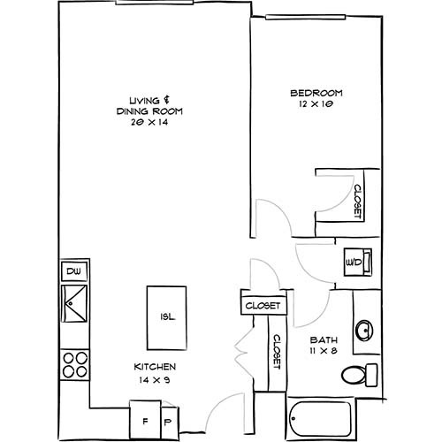 Floorplan - Indigo Apartments