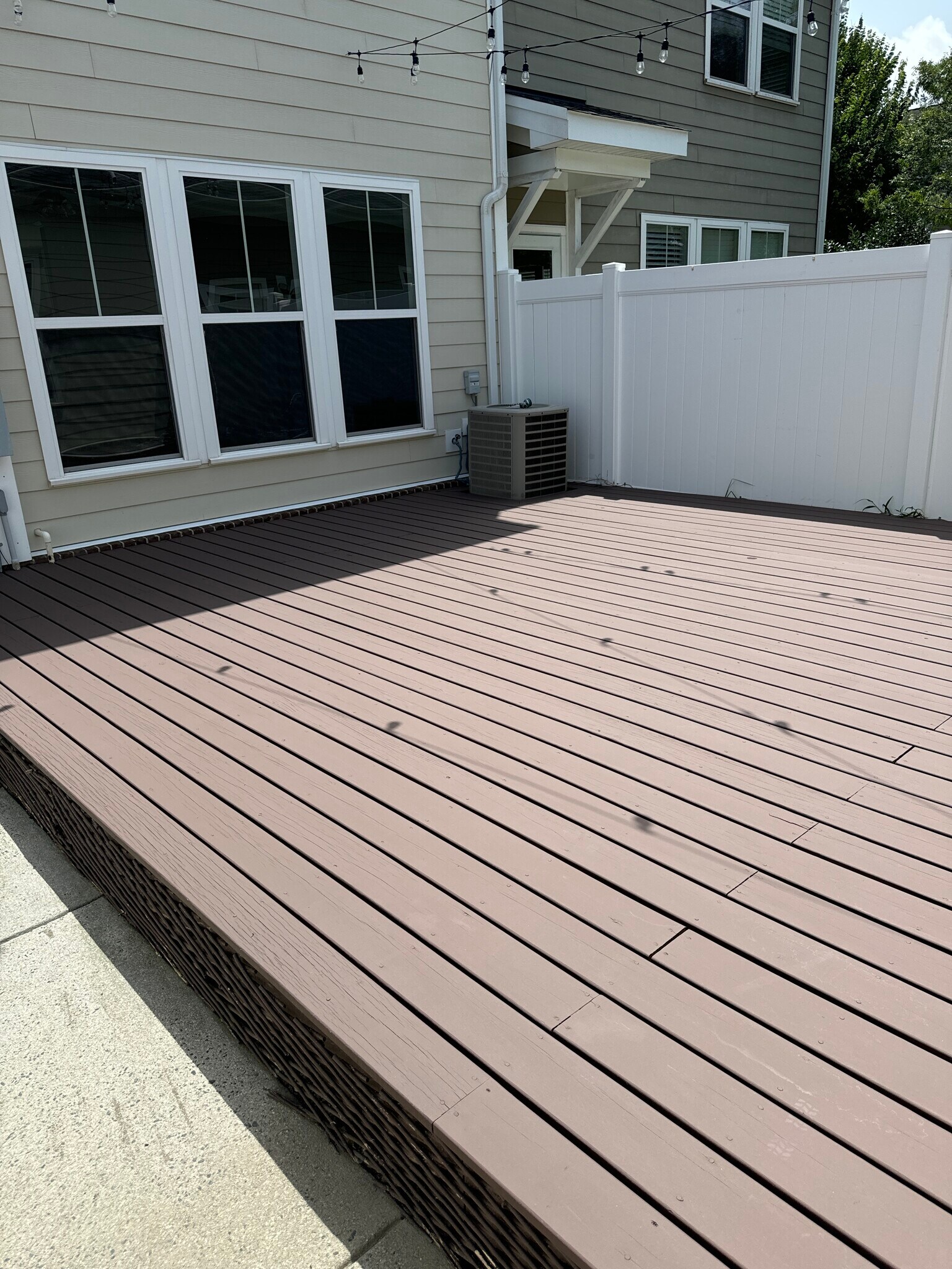 Oposite side of deck - 611 Veery St