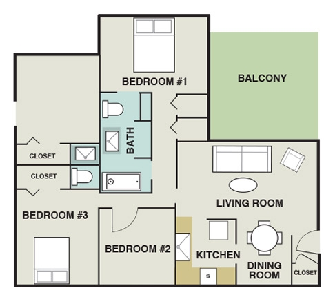 3 Bedroom / 2 Bath - Carmel Manor